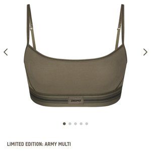 Skims Cotton Rib Bralette (S)